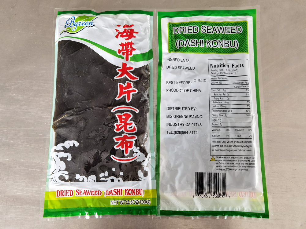  海带大片100克包装